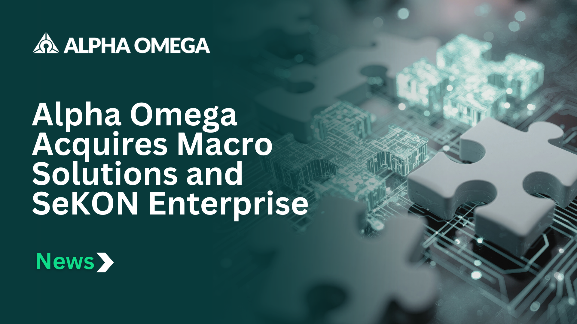 Alpha Omega Acquires Macro Solutions, LLC and SeKON, LLC